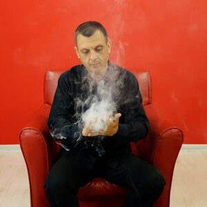 Mist Glass and Smoke Machine for Magic Tricks on Remote Controller